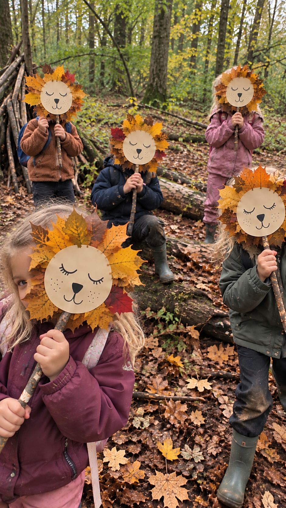 Herfstactiviteit Leeuwtjes | 10 stuks | Direct klaar voor gebruik